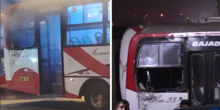 Continúan atentados con explosivos contra buses de tránsporte público: nuevo ataque extorsivo en Carabayllo