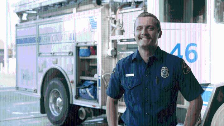 Kern County firefighter who beat cancer twice reports for duty