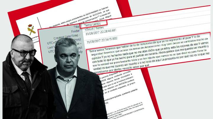 La UCO investiga lazos del PSOE con Servinabar por una nota de Koldo: "Tema Santos"