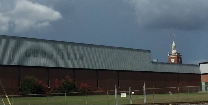 Why are trucks showing up at abandoned Alabama industrial plant that was world’s largest tire producer?