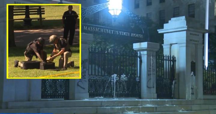 Pro-Palestinian activist, UMass Dartmouth graduate charged in State House vandalism spree, hoax bombs