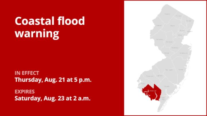 Update: Coastal flood warning for Cumberland County until 2 a.m. Saturday