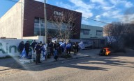 El CEC protesta frente al corralón Más de Santa Rosa