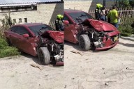 Cuatro heridos dejó choque en la Troncal del Caribe