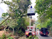 Lluvias provocan daños en sistema de alumbrado público