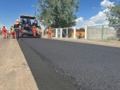 Supervisan autoridades rehabilitación de la carretera Meoqui