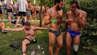 Ukrainian war veterans swim the Bosphorus strait in a triumph over their war injuries