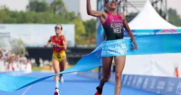 Anahí Álvarez es oro en duatlón