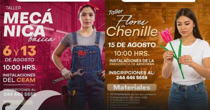 Ayuntamiento de Atlixco anuncia talleres en el CEAM