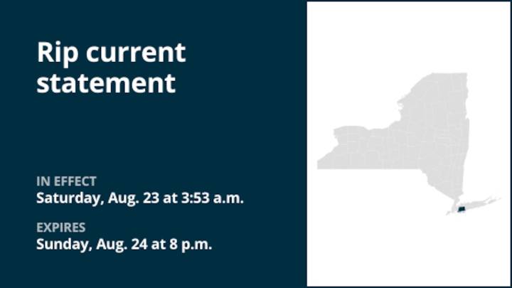 NY weather: Rip current statement active for Nassau County until Sunday evening