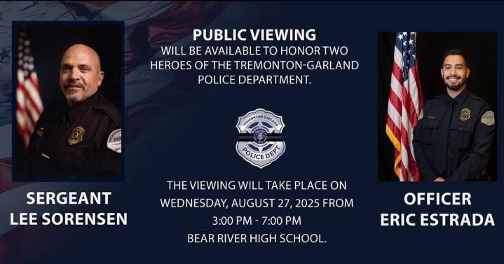 Public memorials begin for fallen Tremonton-Garland police officers