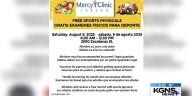 Mercy Clinic offering free sports physicals and health screenings before school starts
