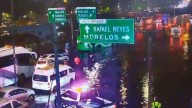 Lluvias inundan calzada Ignacio Zaragoza en Iztapalapa; Alerta Roja en Azcapotzalco