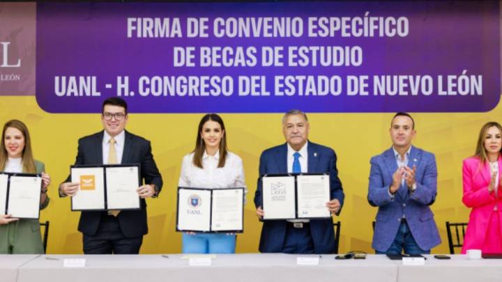 Congreso de NL renueva convenio de becas con la UANL