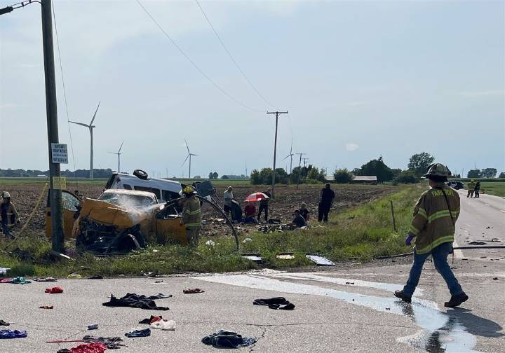 6 people dead after a truck crashed into a van carrying members of an Amish group in Michigan