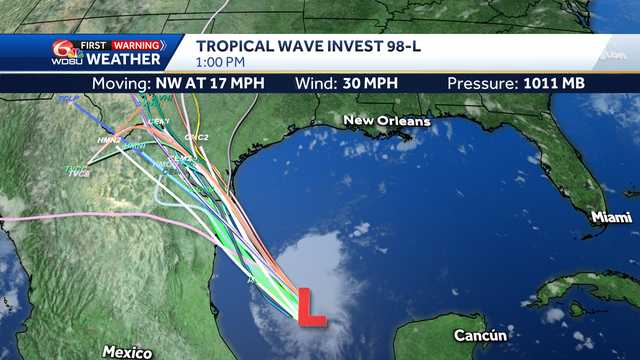 Medium chance for Gulf tropical development Friday