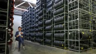 Jeremy Boreing Sitting In Warehouse Full Of Tires Waiting For Goodyear To Say Something Stupid