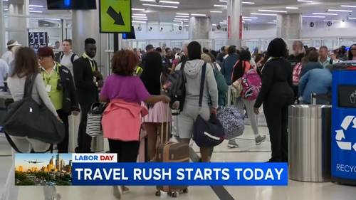 Labor Day weekend travel rush starts Thursday as crowds prepare to head out at Philadelphia International Airport