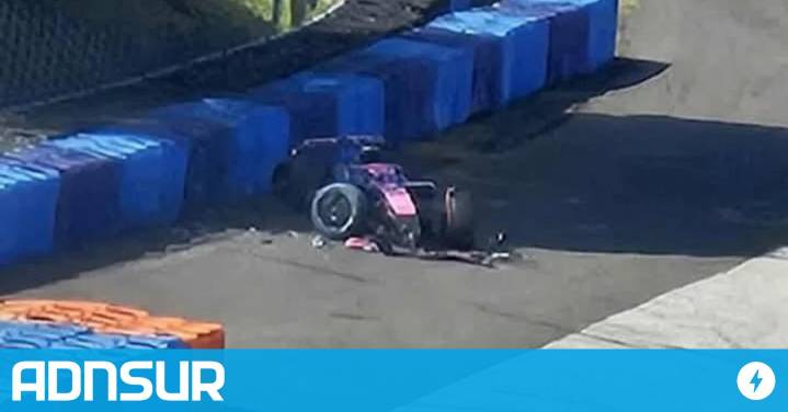 09:30 Franco Colapinto protagonizó un fuerte accidente en el segundo día de pruebas en Hungría