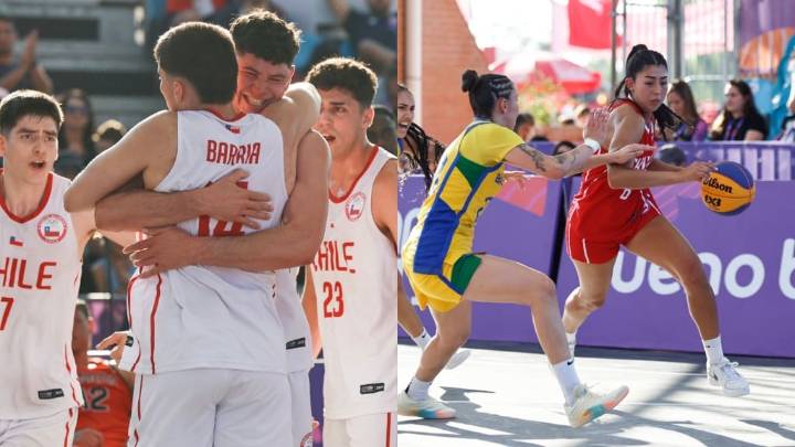 Chile avanza a semifinales del básquetbol 3x3 masculino en Asunción 2025: las mujeres quedan eliminadas en tiempo extra