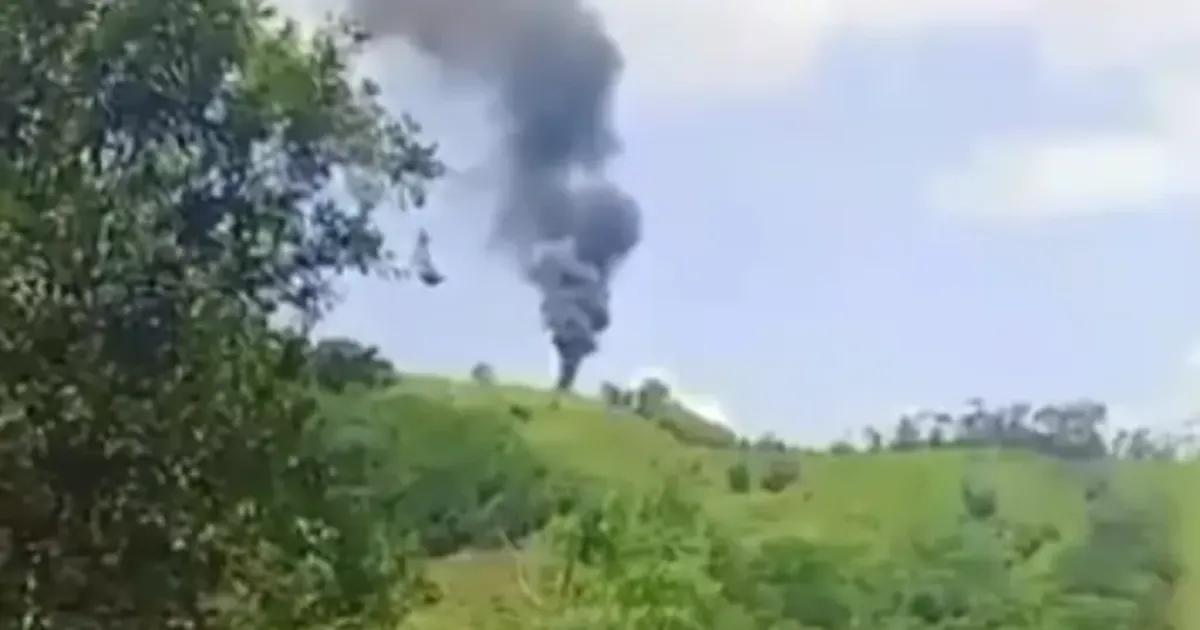 Atacan un helicóptero de la Policía en Antioquia: ocho muertos y ocho heridos