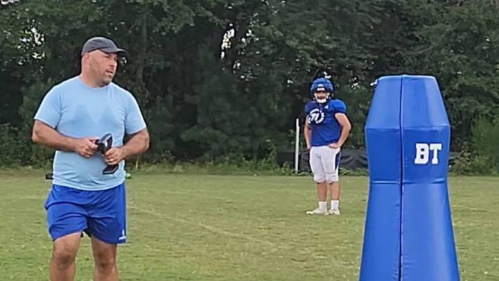 Remote-controlled tackle dummy elusive for St. Joseph's football
