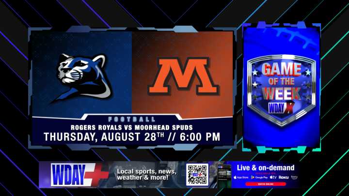 Live at 6 p.m.: Rogers Royals vs Moorhead Spuds in high school football