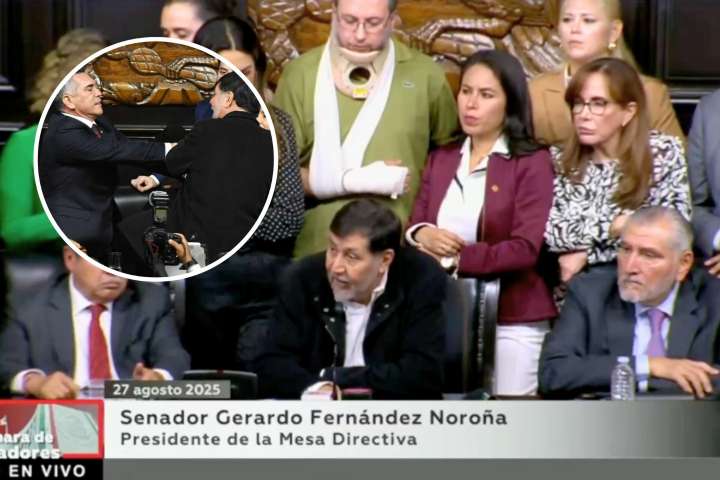 Noroña alista denuncia penal contra ‘Alito’ Moreno por lesiones; Senado convoca a sesión urgente