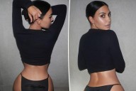 Kim Kardashian rocks see-through underwear for racy Skims photo shoot
