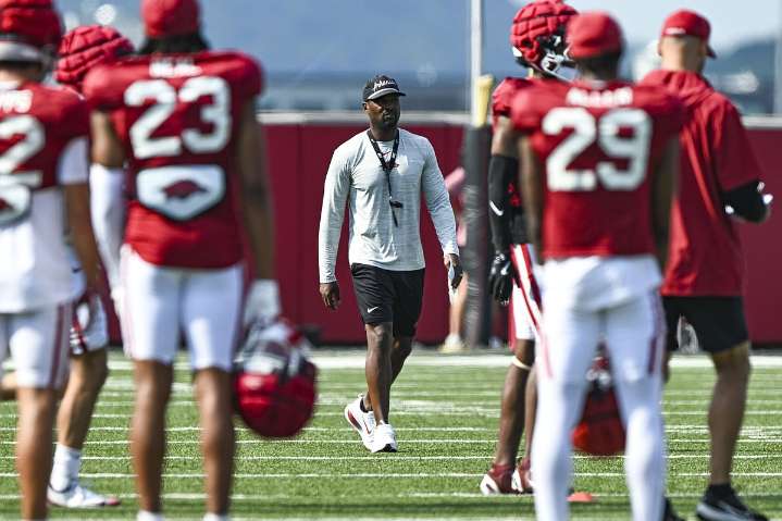 Razorback report: Arkansas defensive coordinator Williams begins film study for opener