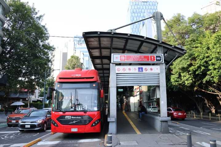 Cambian ícono de estación Ciudad de los Deportes de Metrobús L1