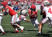 Freshman running back from Cleveland loses black stripe with Ohio State football