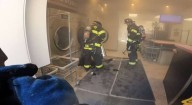 PHOTOS: Crews extinguish dryer fire in Waterford