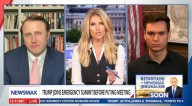 ‘Whoa, whoa, whoa!’ Newsmax host abruptly cuts off reporter over Russian meddling remark