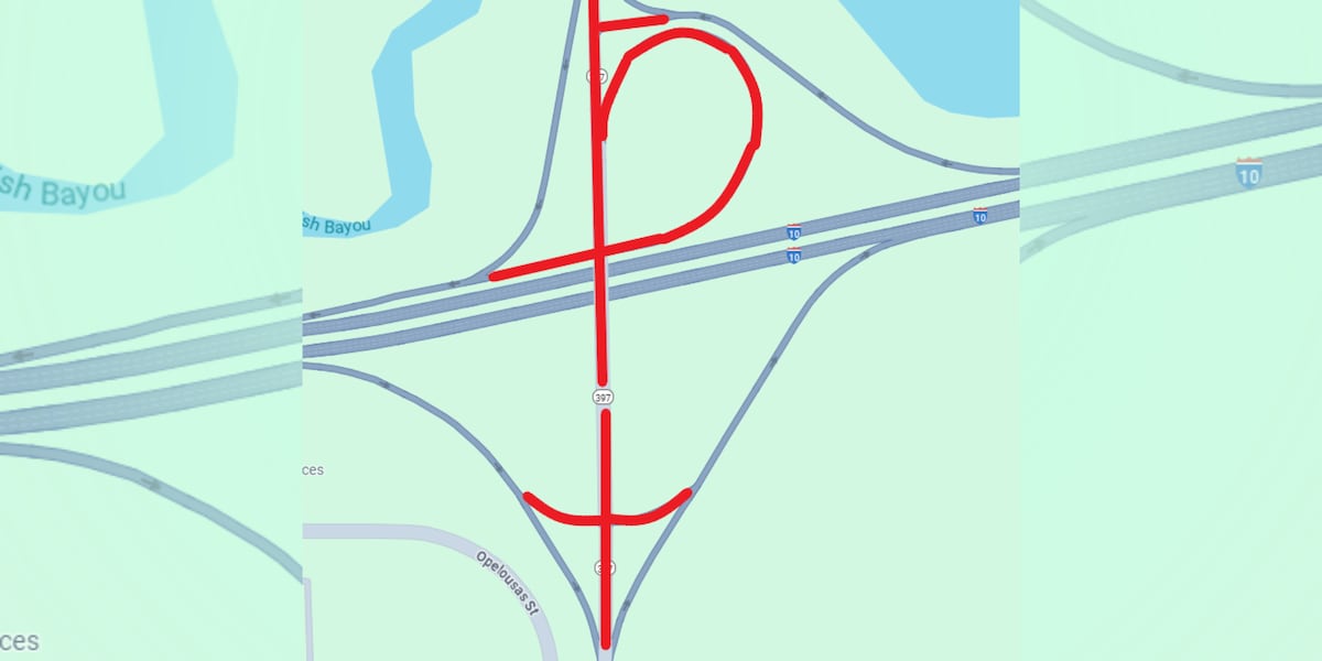 DOTD announces full closure of I-10 overpass at La. 397