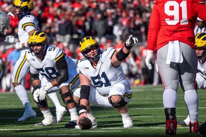Michigan sets offensive line ahead of season opener