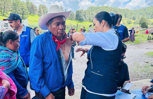 Aplicaron más de mil 200 vacunas contra el sarampión en Guadalupe y Calvo