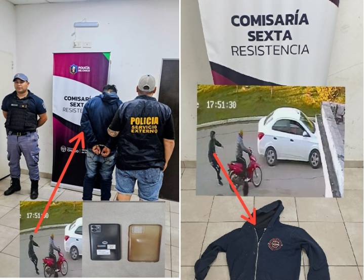 RESISTENCIA: Las Cámara De Seguridad Ayudaron A Recuperar Un Celular Robado, Un Detenido