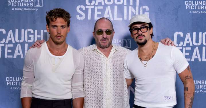 Austin Butler & Bad Bunny Kick Off ‘Caught Stealing’ Press Tour with Puerto Rico Screening | Austin Butler, Bad Bunny, Caught Stealing, Darren Aronofsky