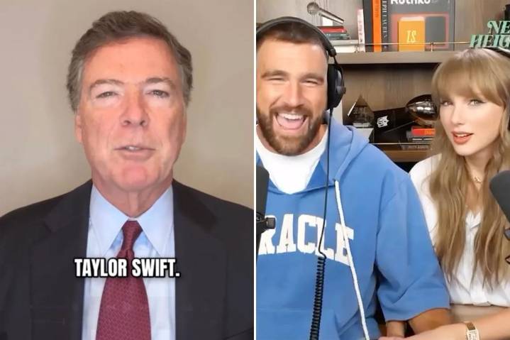 Ex FBI director James Comey makes bizarre confession about Taylor Swift and President Trump in rambling video