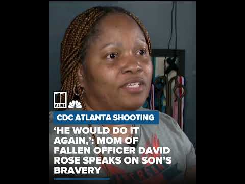 Mom of fallen officer in CDC shooting speaks on son's bravery