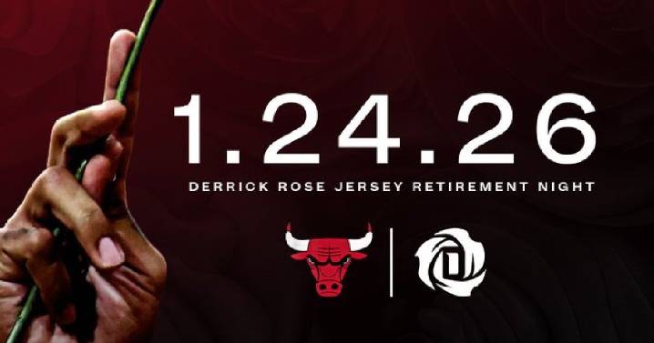 El número 1 de Derrick Rose lucirá al lado del 23 de Michael Jordan y el 33 de Scottie Pippen
