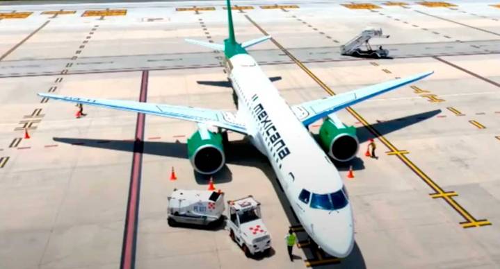Mexicana de Aviación recibe su segundo avión Embraer E195
