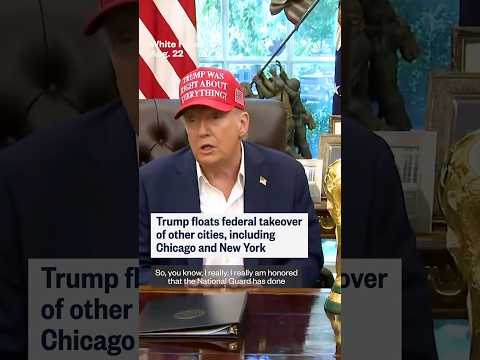 President Trump calls Chicago a "mess" and says the city could be next in his crackdown on crime.