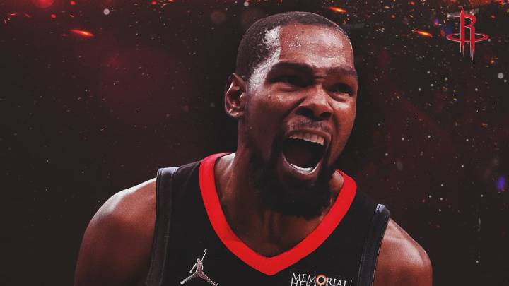 Así quedaría el temible quinteto de Houston Rockets con Kevin Durant, en el arranque de la temporada 2025