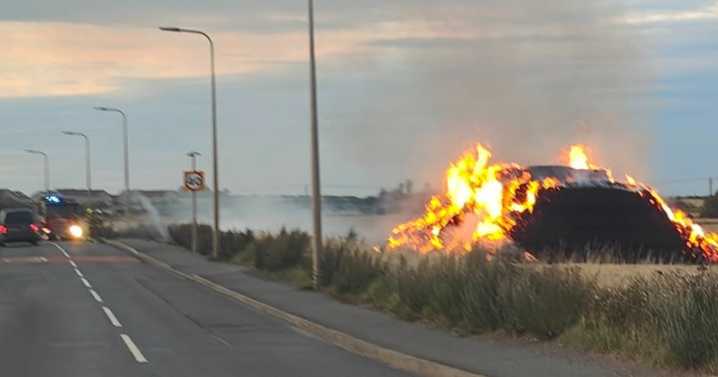 East Lothian police investigating as huge blaze breaks out next to busy road