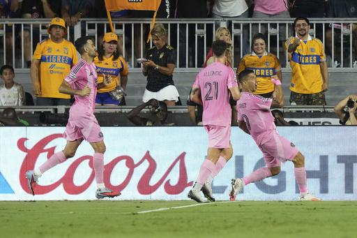 Suárez anota 2 e Inter Miami sin Messi supera 2-1 a Tigres para avanzar en Leagues Cup