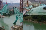 China rail bridge collapse kills at least 12 construction workers over Yellow River