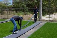 Transforma Ana Paty Peralta las canchas de pasto sintético en la Supermanzana 21