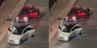 Robo de vehículo a mano armada en Bogotá quedó captado en video: los ladrones llegaron en un carro de alta gama